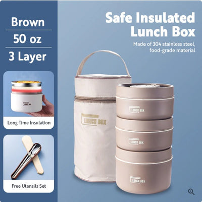 Portable Self-heating Japanese Thermal Insulation Lunch Box