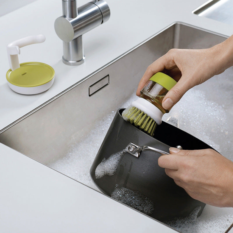 Liquid Soap Dispensing Scrubbing Cleaner Brush