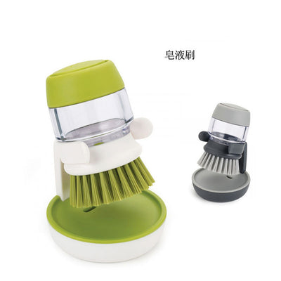 Liquid Soap Dispensing Scrubbing Cleaner Brush