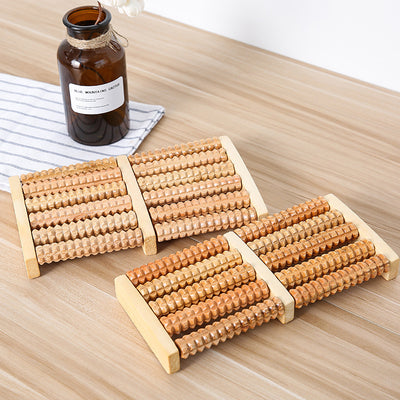 Wooden Roller Foot Massager