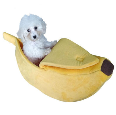 Pet House Dog Bed Banana Shape Dog House Cute Pet Kennel Nest Warm Dog Sofas Sleeping Bed