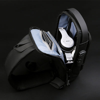 Anti-theft Men's Motorcycle Chest Bag