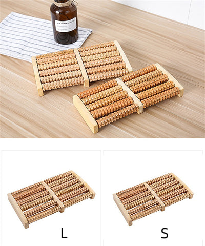 Wooden Roller Foot Massager