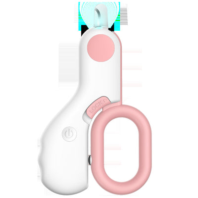 LED Illuminating Line Pet Mini ABS Nail Trimmer